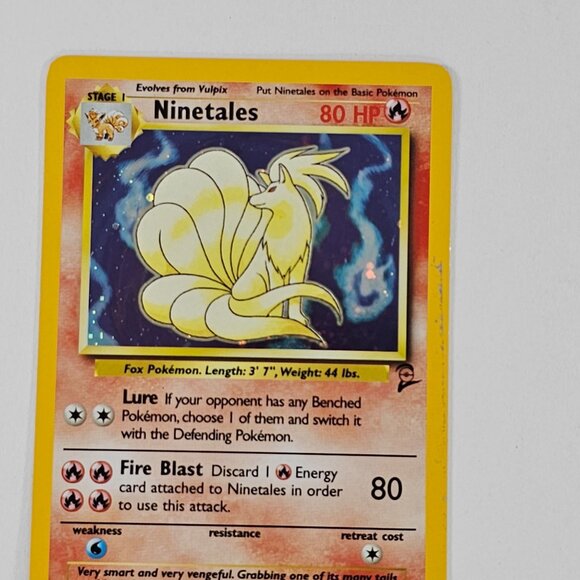 Pokémon TCG Ninetales Base Set 2 13/130 Holo Unlimited Holo Rare - Picture 4 of 6